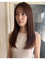 零秒女髪 千里丘店&nbsp;髪質改善で叶える上品な艶ロングストレート艶髪美髪艶カラー艶感