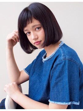 アフロート ギンザ(AFLOAT GINZA) 黒髪ボブ×ショートバング