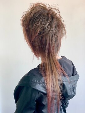 アークスヘアー インスタ人気★映えるポイントカラー×ロングウルフ