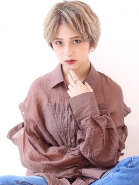 オーロ 宝塚店(ORO) 【大人可愛いひし形30代40代ショコラアッシュショートボブ】