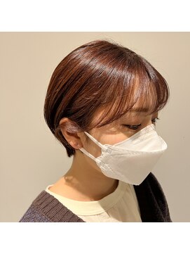 美容室 アイディー i-dee 暖色ショートボブ
