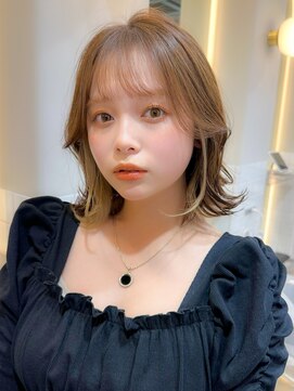 シーシンジュク 新宿南口(Sea shinjuku) 大人ガーリー/前髪/顔周りレイヤー×ブリーチなし韓国ヘア[新宿]