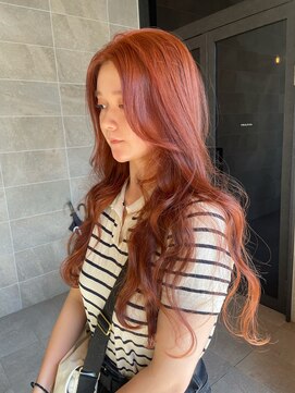 スニュウ(snuw) ブリーチなしオレンジブラウン