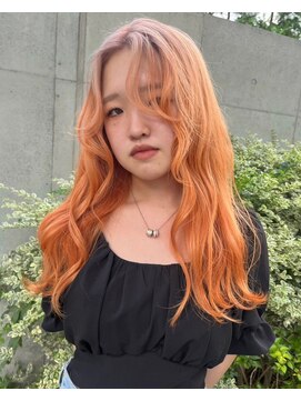 ベレーザ 渋谷(BELEZA) 5705ニュアンスカラーオレンジハイトーンカラー艶髪オンブレ