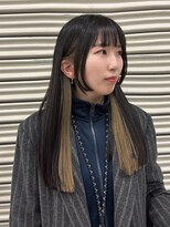 シェール(cher)&nbsp;インナーカラー/ベージュ/ロング/デザインカット