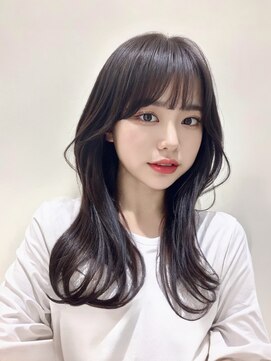 トゥーリ 二日市店(tuuli) 大人女性◆艶レイヤー前髪ピンクベージュ 髪質改善 縮毛矯正