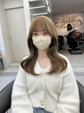 ロンド マーレ 天神大名店(Lond mare) イメチェン/フェミニン/ダークアッシュ/束感/前髪カット