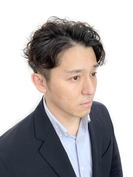 エイス 梅田 中津(Ace) ビジネススタイル x ウェーブパーマ x アイブローカット