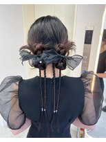 エイム(AiM)&nbsp;タイトヘアセット/カチモリヘア/ローポニー/結婚式ヘアセット