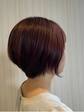アンジュ グリーンパーク店(ange) 前下がりショートボブスタイル