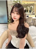 イメチェン外ハネボブ美髪ワイドバング/髪質改善前髪レイヤー