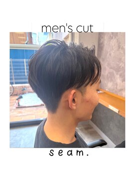 シーム(seam.) 簡単スタイリングメンズカット◎どんな髪質・毛量・年齢もOK!