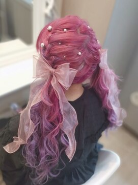 ヘアセットサロン ミント(Hair set salon MINT) 編み込みツインテール