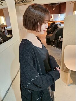 ウック(wooc)の写真/straight－しなやかな艶髪つづく。ショート/ボブ/髪質改善/ブリーチ