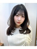 ミニウルフレイヤーカット顔周り前髪韓国ミディアムロング北千住