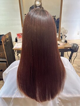 ヘアリゾート粋 新宿三丁目本店 【Miyuki】ロング/ストレート/ショコラブラウン/髪質改善