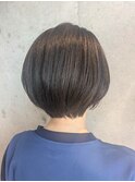 大人女性に人気♪髪質再生5STEPトリートメント/丸みショートボブ