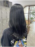 透明感カラー ダークカラー ブルーブラック ブルーアッシュ