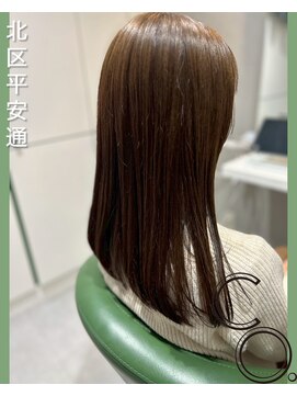 シーオー(CO.) オリーブブラウン/ミディアム/ボブ/セミロング