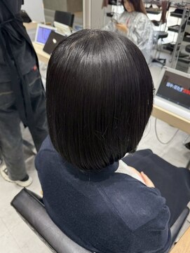 ソヨン 栄2号店(SOYON) ショートヘア/ボブ/ショートボブ/ツヤ髪/暗髪/トリートメント