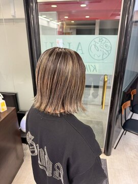 アイズ 本厚木(AIZU) アンブレラカラー　ミルクティー