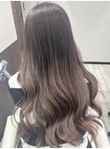 オリーブグレージュイルミナカラーレイヤーカット20代30代堺東