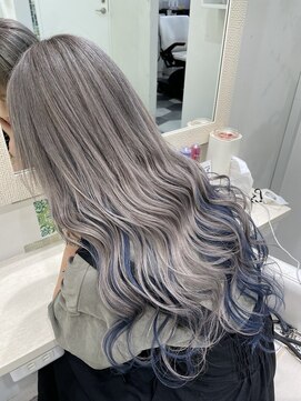 ラピス 池袋(Lapis) グレー＆インナーネイビーブルー