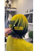 ニケロランジュ(Nike L'orange)&nbsp;アンブレラカラー/NAVY×YELLOW/デザインカラー/唯一無二カラー