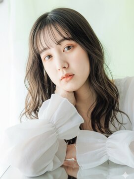 シータ 成増(THETA) 大人可愛いウェーブロング20代30代40代前髪あり透明感カラー川越