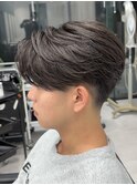 テーパーフェード フェザーショート パーマ 鹿児島メンズ
