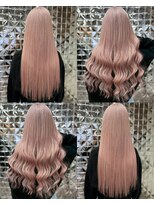 ラブスタシー 京都河原町店(lovestasy)&nbsp;シールエクステ/ブリーチダブルカラー/ペールピンク/京都