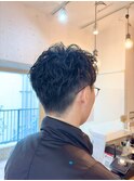 メンズカット/フェザーパーマ/ニュアンスパーマ/フェード/眉毛