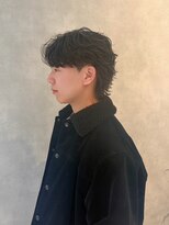 メンズサロン ルーブ 新潟(メンズサロンLOOB)&nbsp;刈り上げセンターパートフェザーパーマツーブロックメンズカット