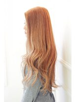 フェリシータ 緑地公園店(felicita) 明るい15レベルのイエローオレンジのアンニュイロング