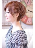 ショートボブの編みこみアレンジS【メイズ東中野・鍛原志行】
