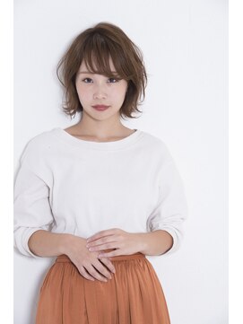 カリン(carin) 似合わせ小顔 前下がり切りっぱなしボブ