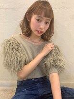 【山田】ハイライトでつくるとろみベージュラフカールボブディ