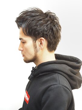 メンズサロン ハリウッド(HOLLYWOOD) 【ネープレス】アップバング×束感×ツーブロックショート２