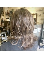 ナチュラルハイセンスプラス(natural high sense+plus)&nbsp;外ハネ　ハイライト　大人ミルクティーベージュ