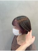 前髪×インナー×ラベンダー