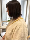 フルバング　結べるボブ　オリーブグレージュ