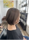 白髪ぼかしハイライト×グレージュカラー