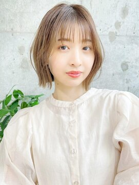 ハローバイシー 仙台(Hello by Sea) 髪質改善イノアカラー×美髪☆韓国風レイヤーボブ[仙台]