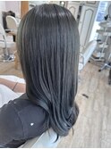 オリーブグレージュ　ブリーチ無し