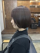 ヘアメイク デザート(HAIR MAKE DESART)&nbsp;木村法子【前上がりショートボブ×ピンクパープル】