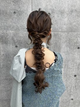 ミンクスオーバー(MINX OVER) 【ヘアセット】ルーズ編み下ろし