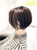 ハンサムショート/インナーカラー/刈り上げショート