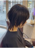 20代30代40代ストレートウルフカット