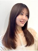 『サザワ』フェザーパーマチェリーブラウンミニウルフ