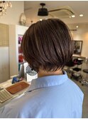 くびれショートヘア12.05オリーブグレー